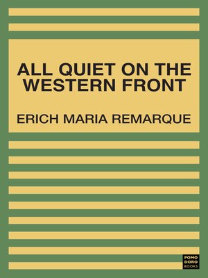 cover image of All Quiet on the Western Front